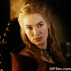 Cersei Lannister rolling her eyes with a "you've got to be fucking kidding me" expression.