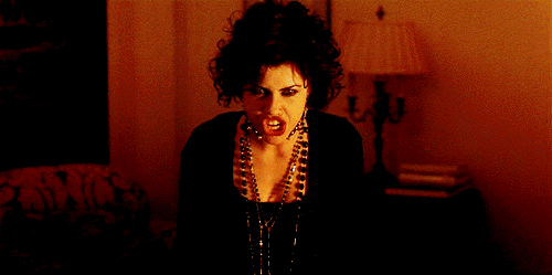 Nancy from The Craft, gliding across the room with her toes barely touching the floor because, you know. Magic.